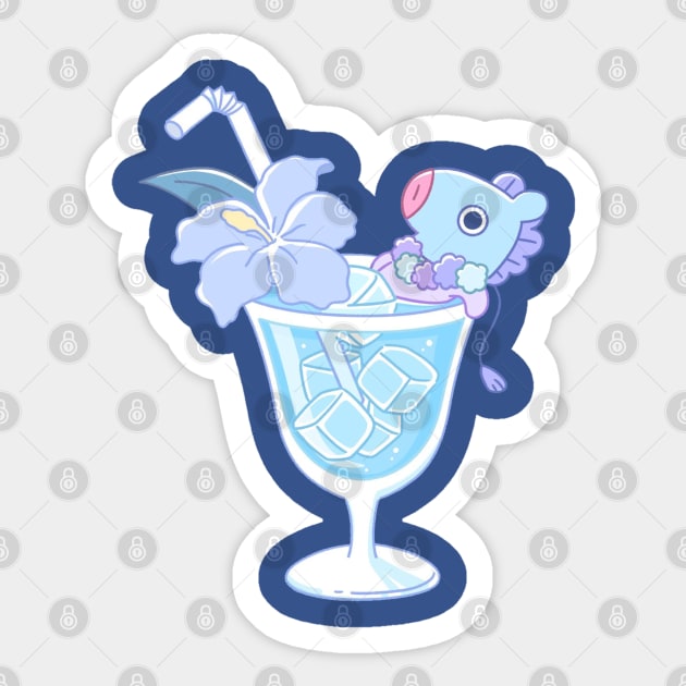 BT21 Mang Cocktail Sticker by ZeroKara